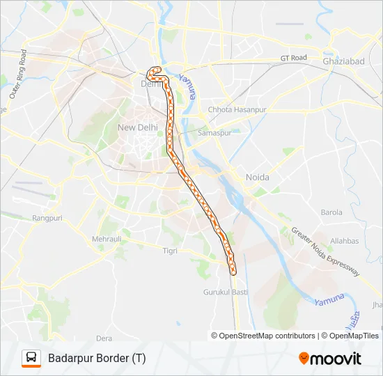 405 Bus Line Map