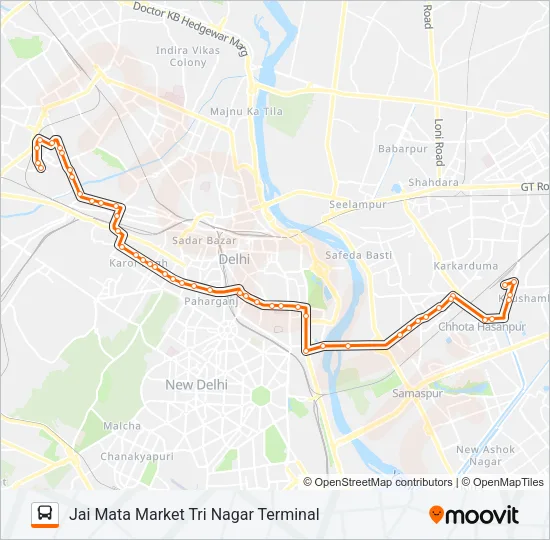 88A Bus Line Map