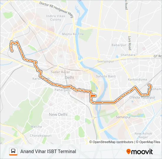 88A Bus Line Map
