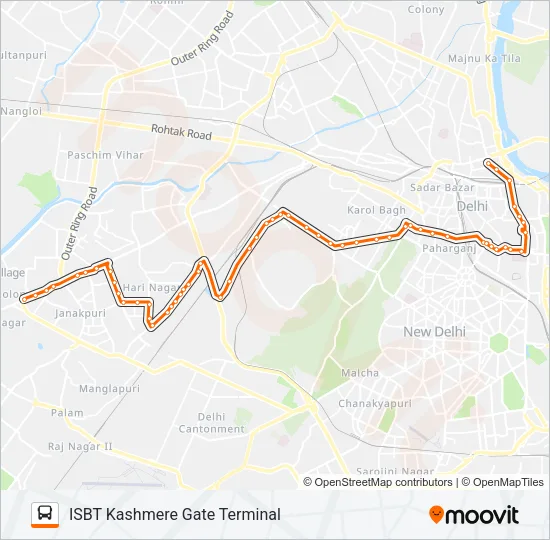 838 Bus Line Map