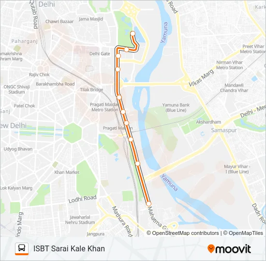 261LNKSTL Bus Line Map