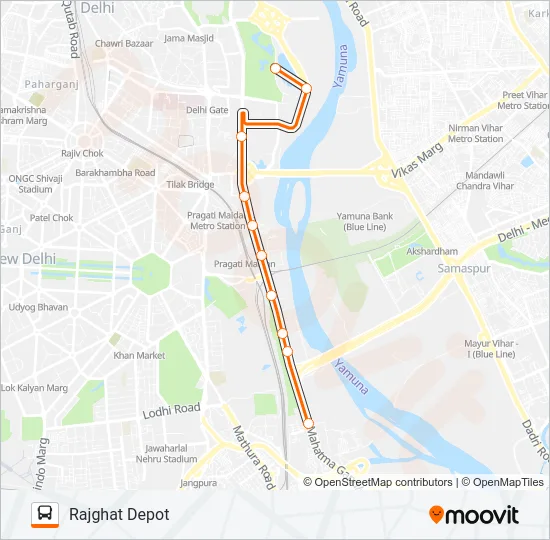261LNKSTL Bus Line Map