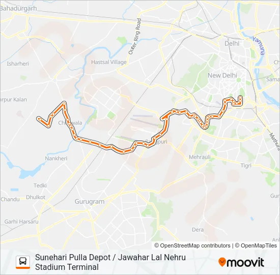 719 Bus Line Map