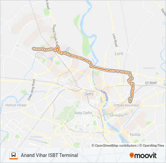 165 Bus Line Map