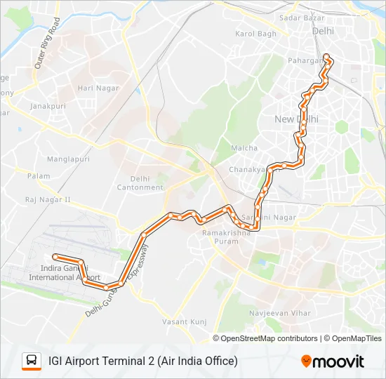 780 Bus Line Map