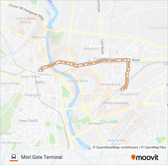 221 Bus Line Map