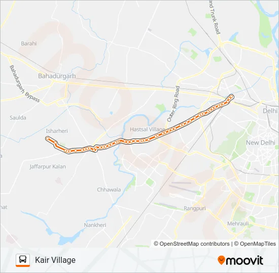 817 Bus Line Map