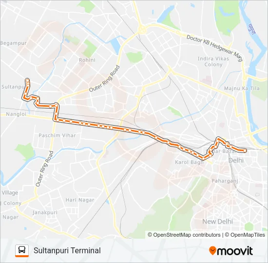 937A Bus Line Map