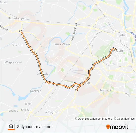 790+825 Bus Line Map