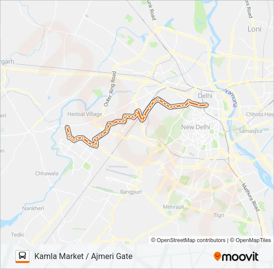 751 Bus Line Map
