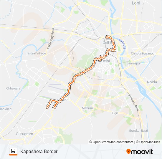 729 bus Line Map