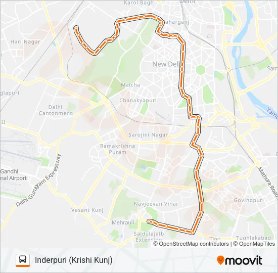 522CL Bus Line Map