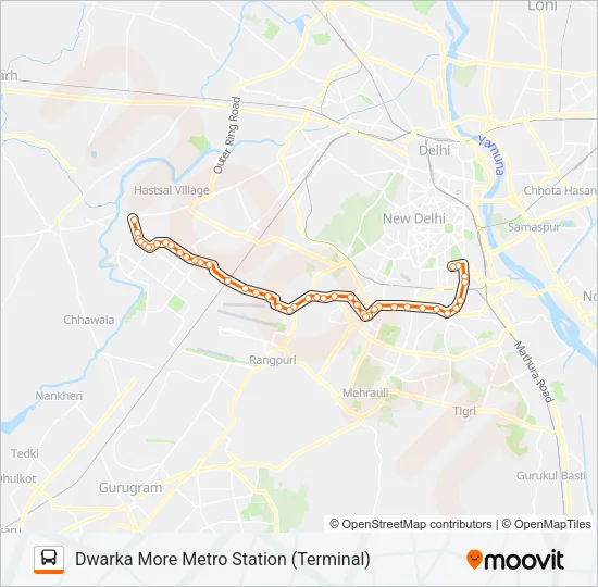 727 Bus Line Map