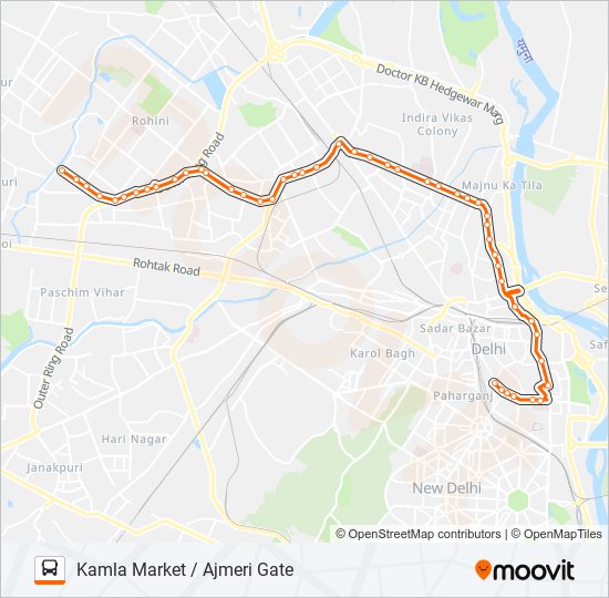 901CL bus Line Map