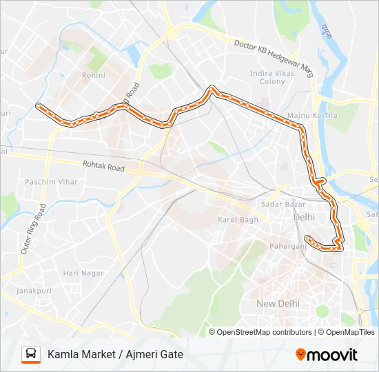 901CL Bus Line Map