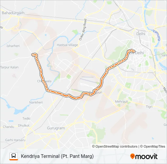 790B Bus Line Map