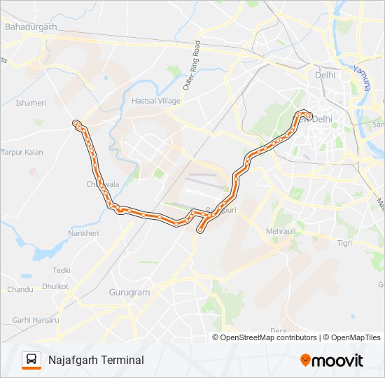 790B bus Line Map