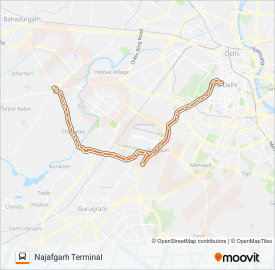 790B Bus Line Map