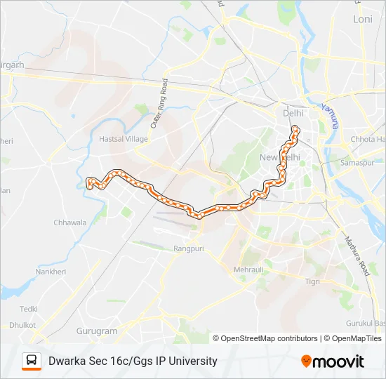 781 Bus Line Map