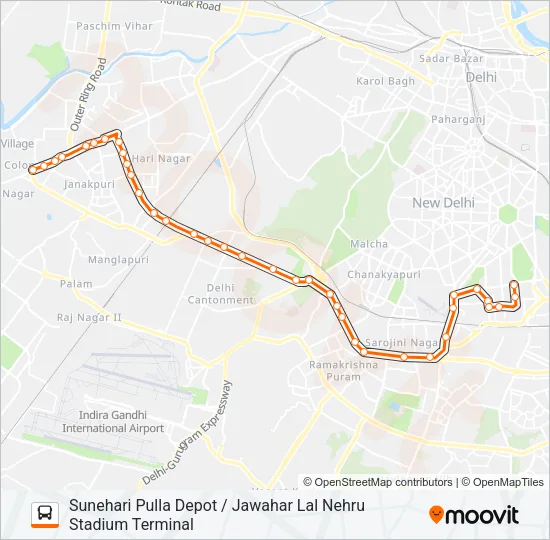 588 Bus Line Map