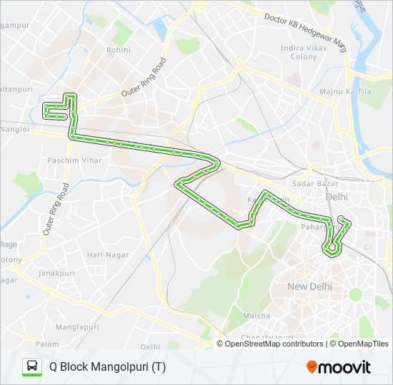953 Route Schedules, Stops & Maps Q Block Mangolpuri (T) (Updated)