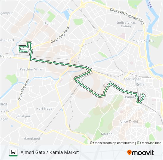 953 bus Line Map