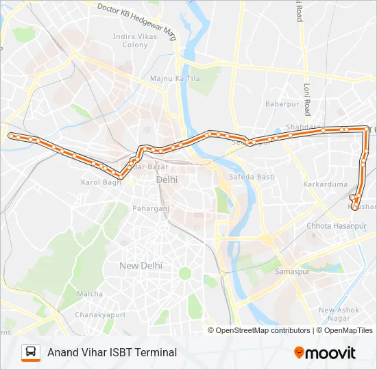 236E Bus Line Map