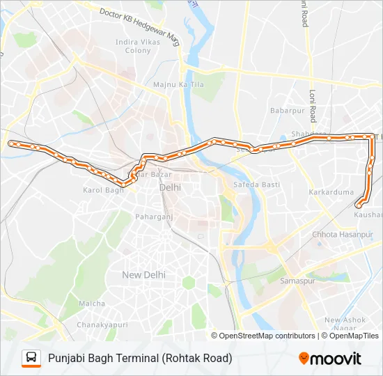 236E Bus Line Map