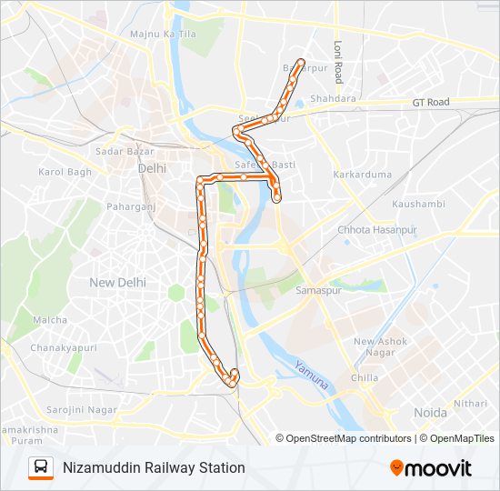 274A bus Line Map