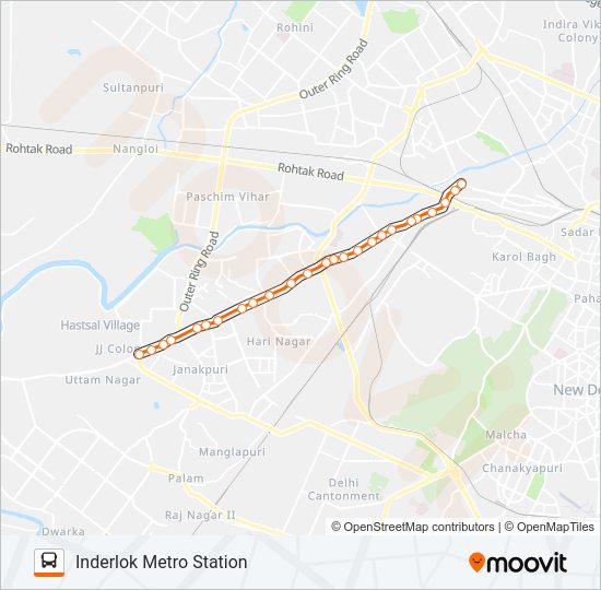 816B Bus Line Map