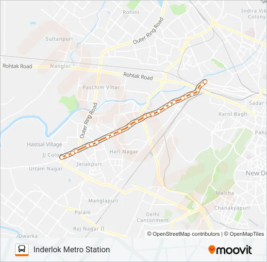 816B Bus Line Map
