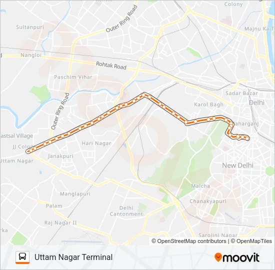 859A Bus Line Map