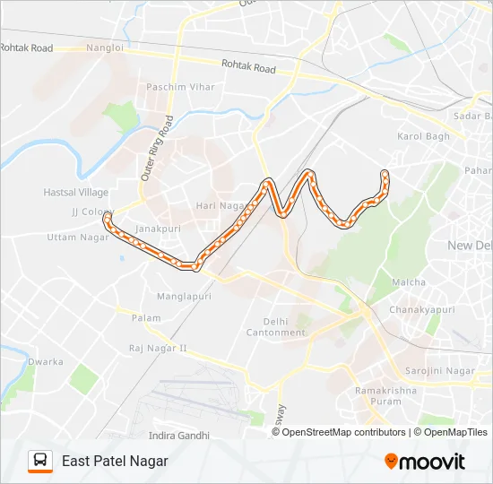 893A Bus Line Map