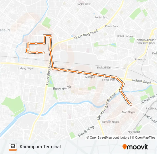 940A Bus Line Map