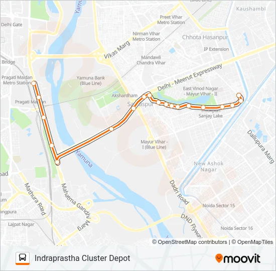 344STL Bus Line Map