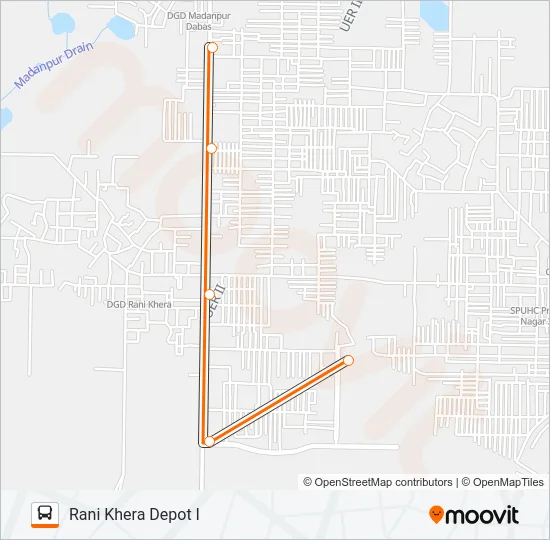 103LSTL Bus Line Map
