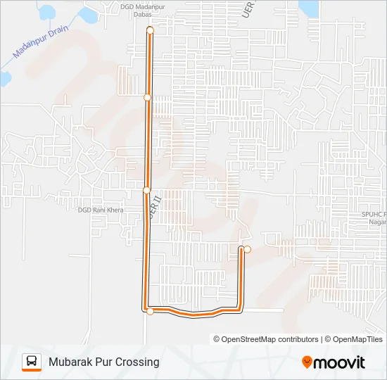 103LSTL Bus Line Map