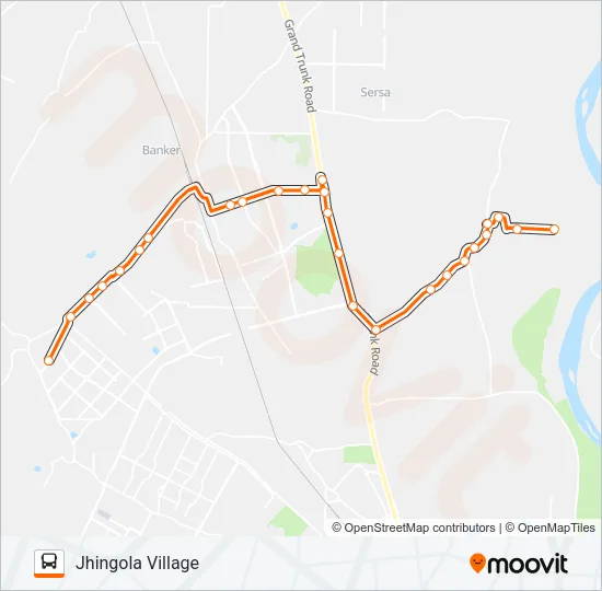 129LSTL Bus Line Map