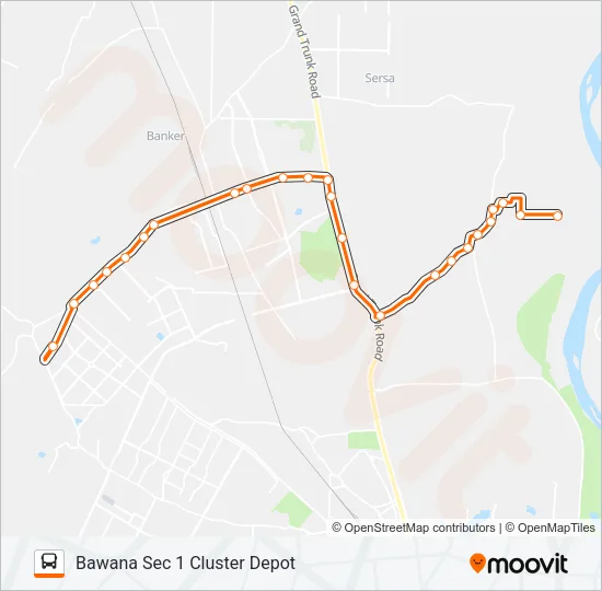 129LSTL Bus Line Map
