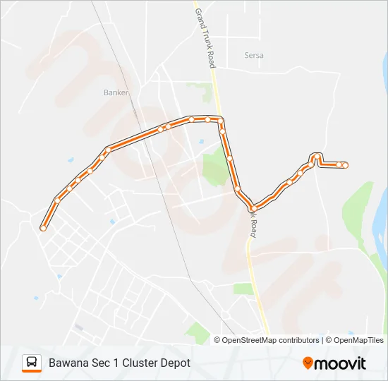 147LSTL Bus Line Map