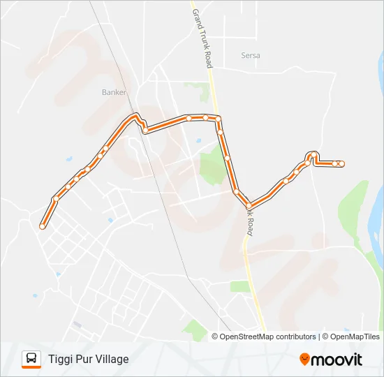 147LSTL Bus Line Map