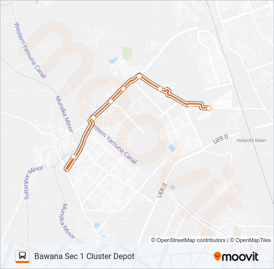 172LSTL Bus Line Map