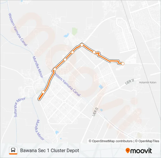 172LSTL Bus Line Map