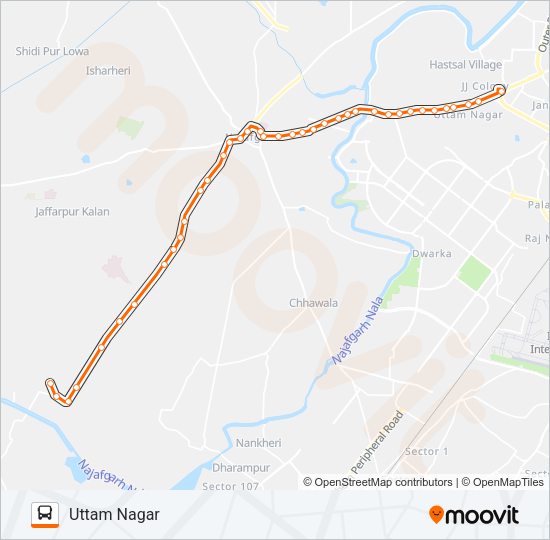 628LSTL Bus Line Map