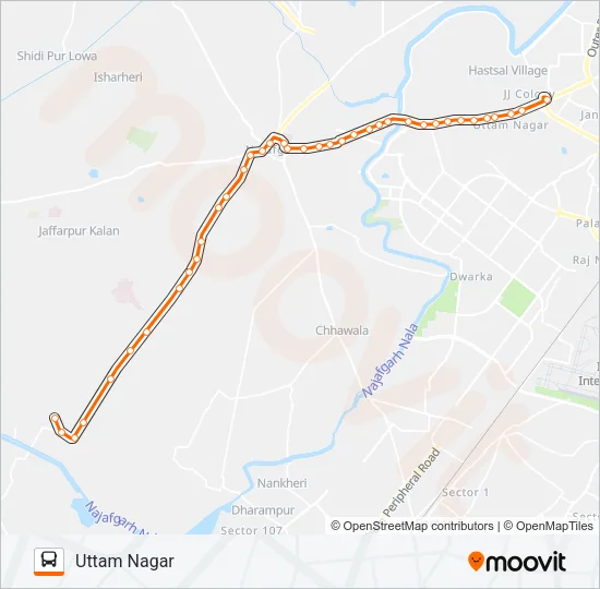 628LSTL Bus Line Map