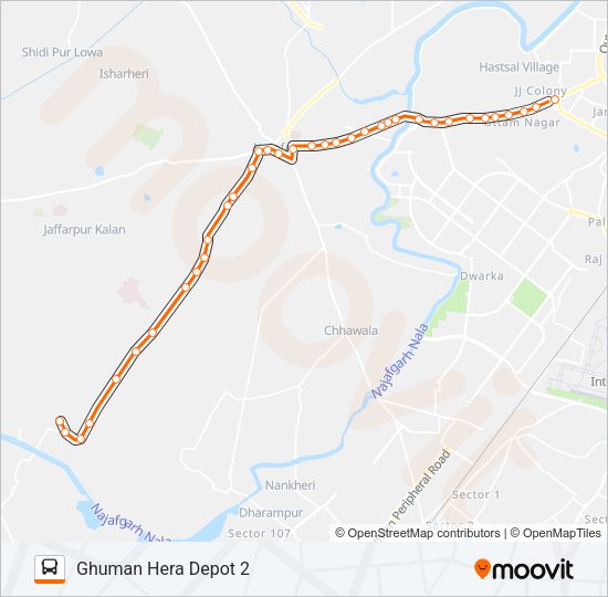 628LSTL Bus Line Map