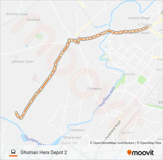 628LSTL Bus Line Map