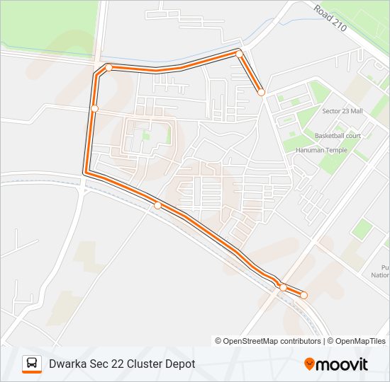 743LSTL Bus Line Map