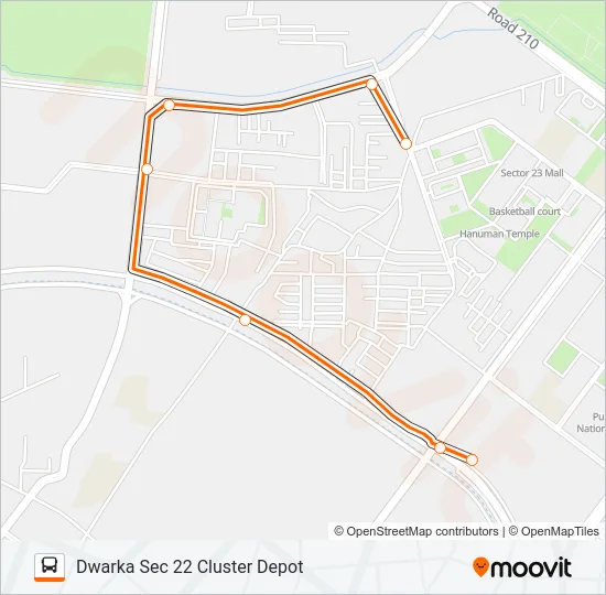 743LSTL Bus Line Map