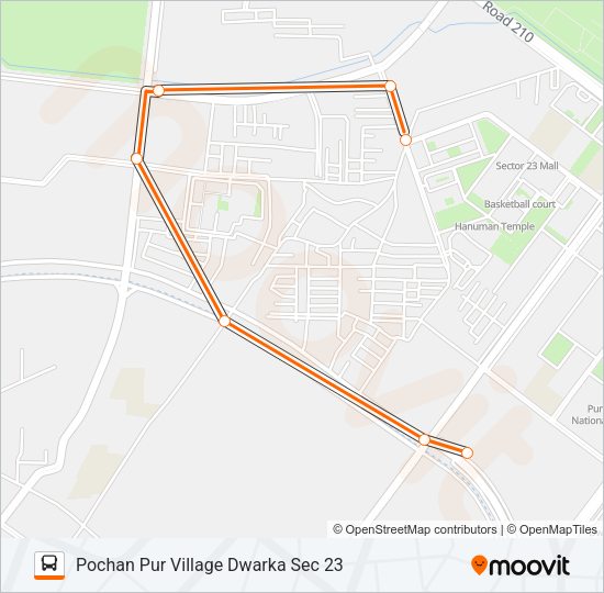 743LSTL Bus Line Map